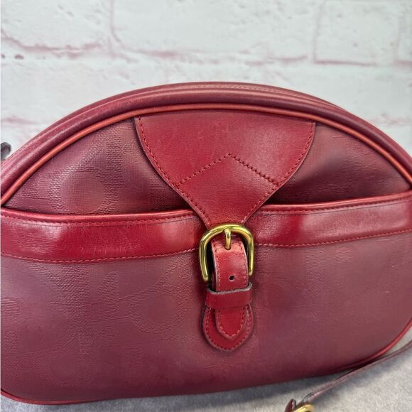 Christian Dior Trotter Vintage Red Leather Bag with Pouch - Picture 2 of 16